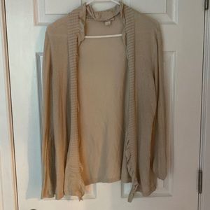 LOFT tan sweater